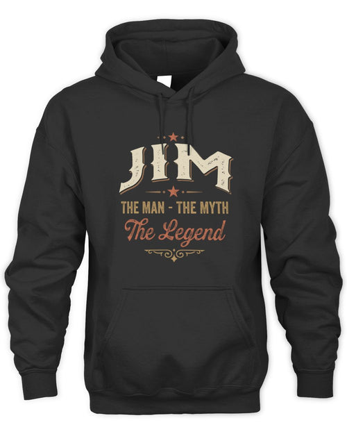 I'm Name I'm Not Rude I Just Have The Balls Funny T-Shirt JIM M1-77 / Unisex Hoodie / black