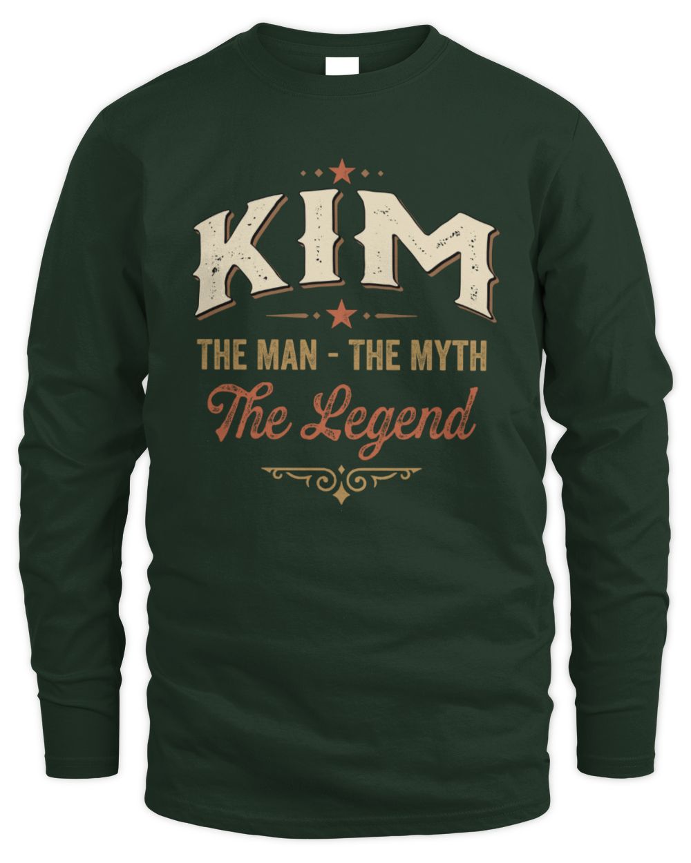 I'm Name I'm Not Rude I Just Have The Balls Funny T-Shirt KIM M1-77 / Men's Long Sleeved T-Shirt / forest green