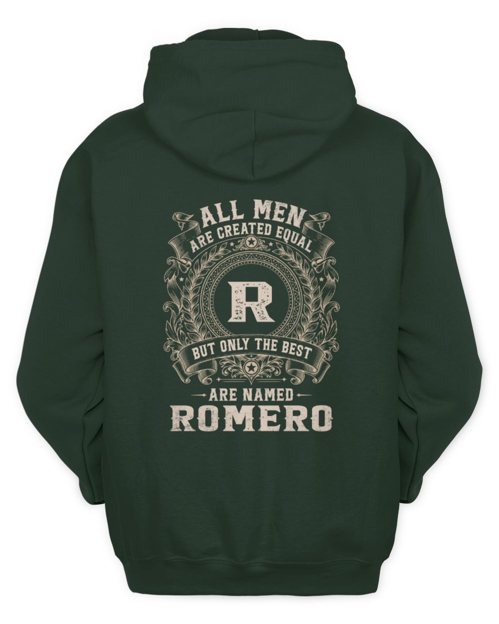 All Men Are Created Equal Cool Logo Shirt ROMERO M1-60 / Unisex Hoodie / forest green