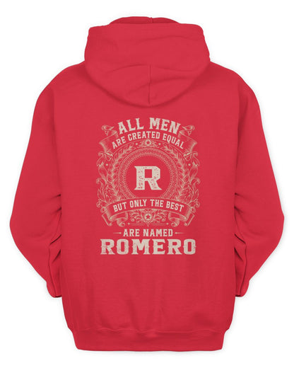 All Men Are Created Equal Cool Logo Shirt ROMERO M1-60 / Unisex Hoodie / red