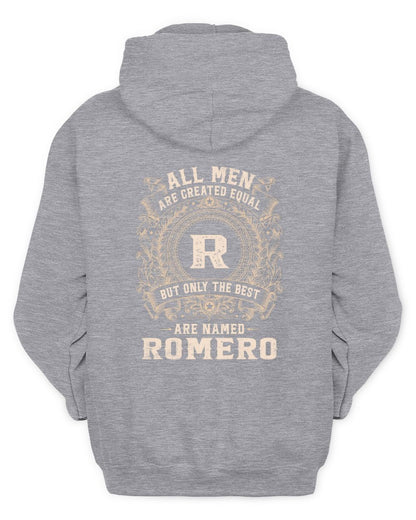All Men Are Created Equal Cool Logo Shirt ROMERO M1-60 / Unisex Hoodie / sport grey