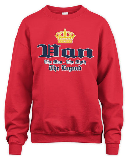 The Man The Myth The Legend Corona Beer T-Shirt VAN M1-S83 / Unisex Sweatshirt / red