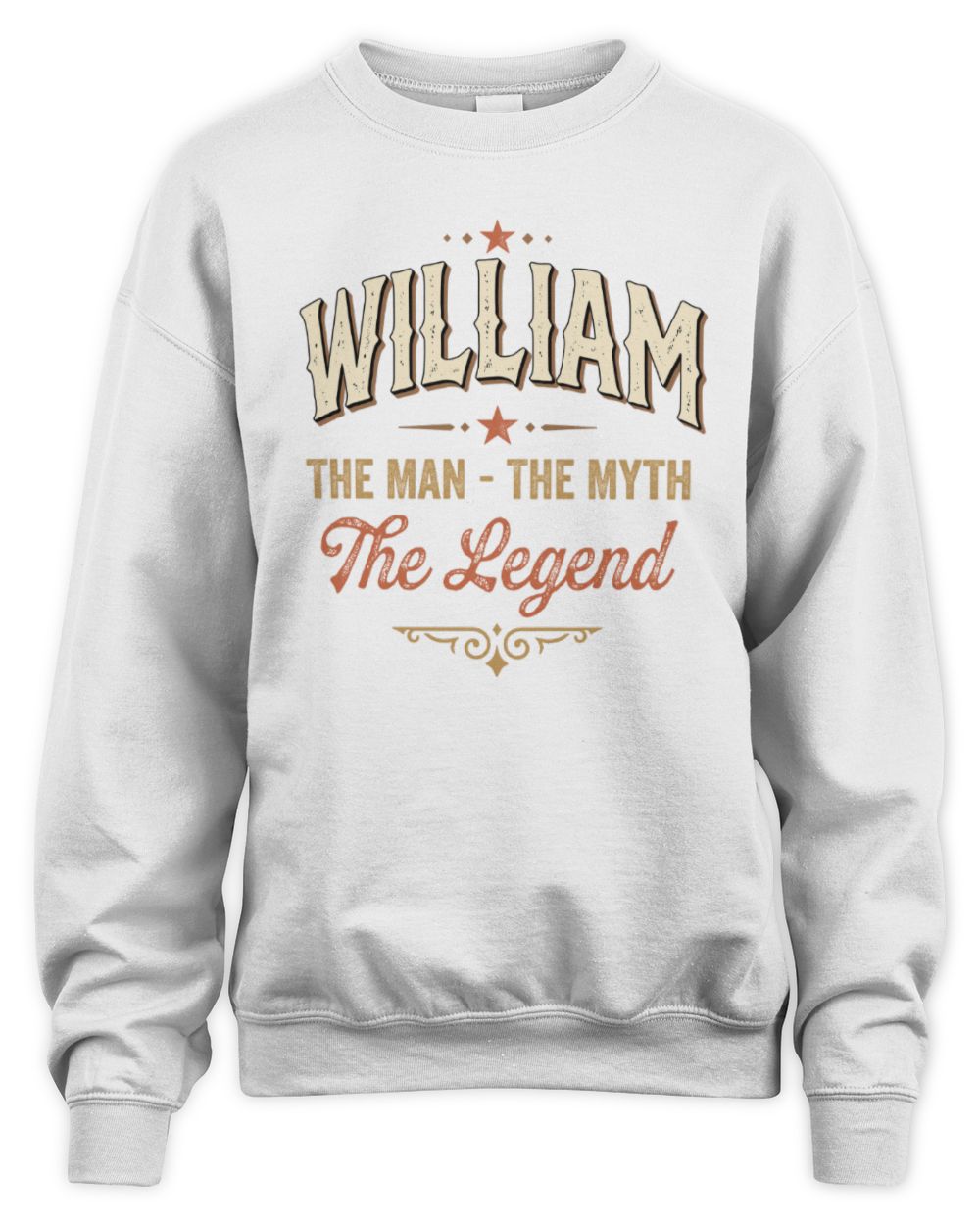 I'm Name I'm Not Rude I Just Have The Balls Funny T-Shirt WILLIAM M1-77 / Unisex Sweatshirt / white