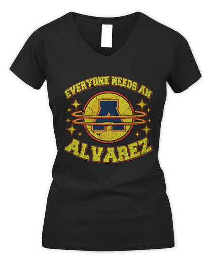 Everyone Needs a Your Name Shirt ALVAREZ M1-76 / Women's V-Neck T-Shirt / black