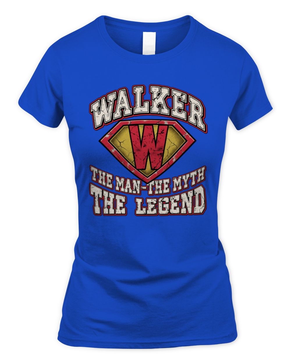 The Man The Myth The Legend Superman Graphic T-Shirt WALKER M1-74 / Women's Standard T-Shirt / royal
