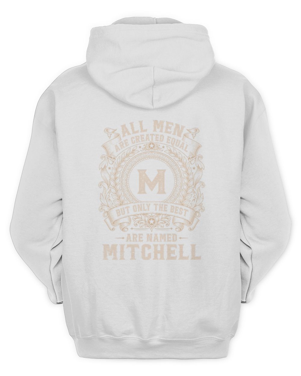 All Men Are Created Equal Cool Logo Shirt MITCHELL M1-60 / Unisex Hoodie / white
