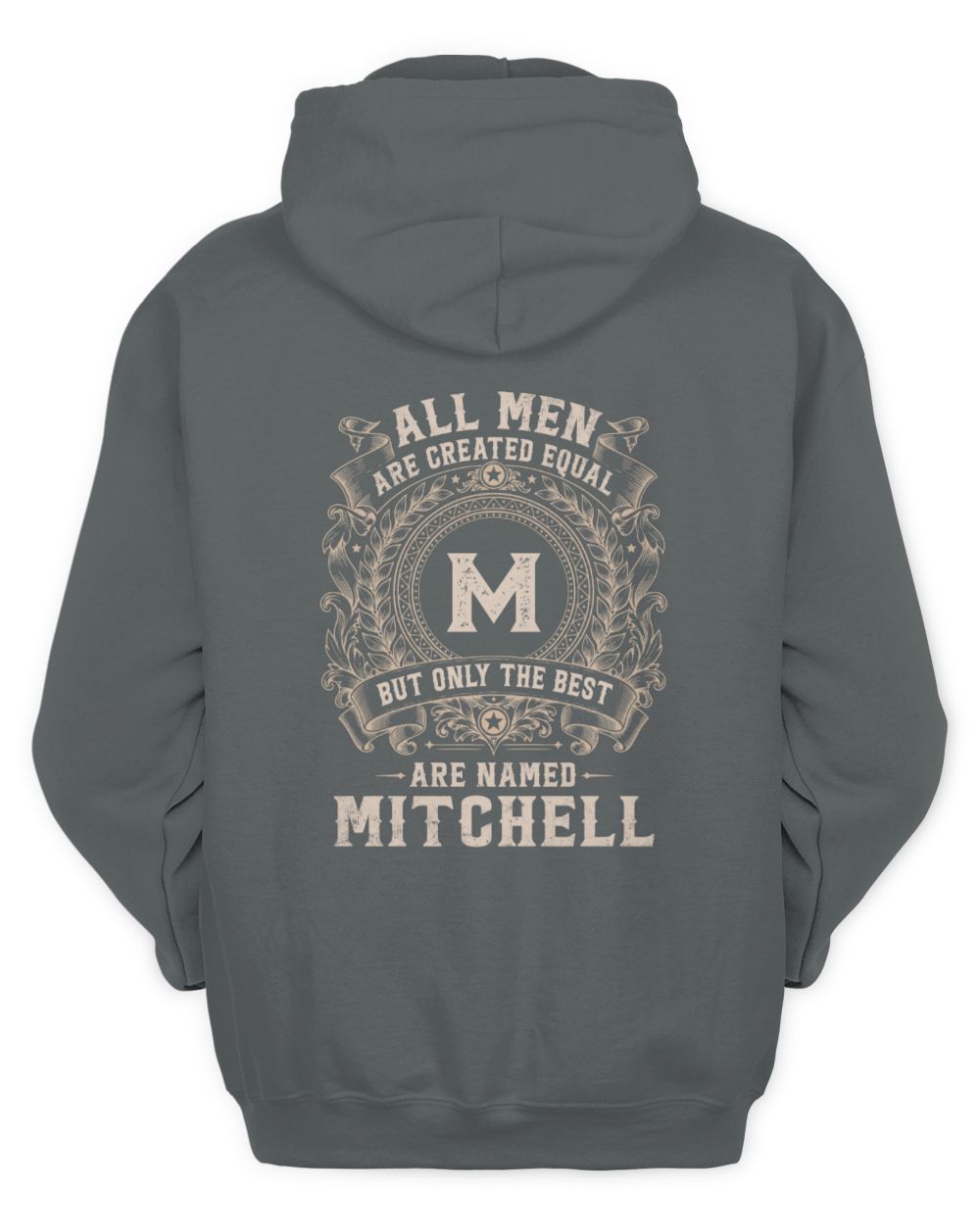 All Men Are Created Equal Cool Logo Shirt MITCHELL M1-60 / Unisex Hoodie / charcoal