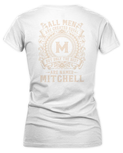 All Men Are Created Equal Cool Logo Shirt MITCHELL M1-60 / Women's V-Neck T-Shirt / white