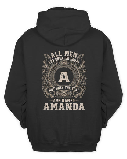 All Men Are Created Equal Cool Logo Shirt AMANDA M1-60 / Unisex Hoodie / black