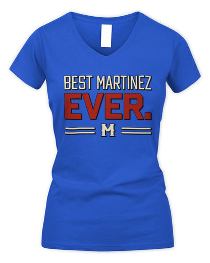 Best Your Name Ever Cool Shirt MARTINEZ M1-58 / Women's V-Neck T-Shirt / royal