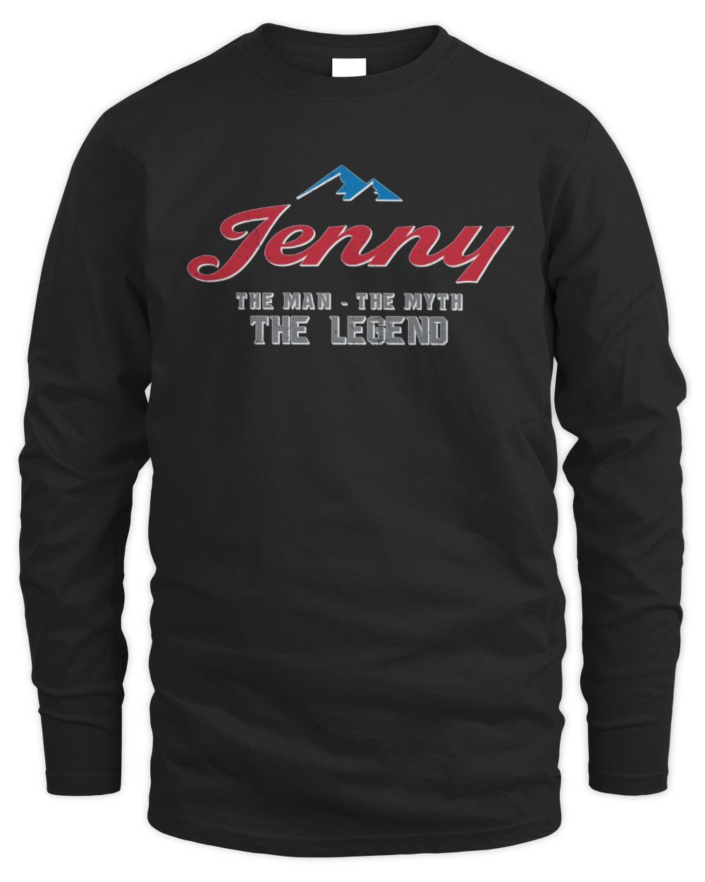 The Man The Myth The Legend Coors Light Beer T-Shirt JENNY M1-S84 / Men's Long Sleeved T-Shirt / black