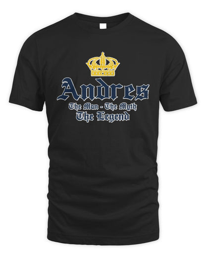The Man The Myth The Legend Corona Beer T-Shirt ANDRES M1-S83 / Unisex Standard T-Shirt / black
