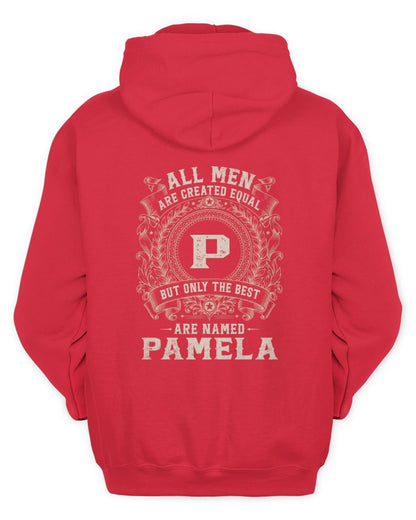 All Men Are Created Equal Cool Logo Shirt PAMELA M1-60 / Unisex Hoodie / red