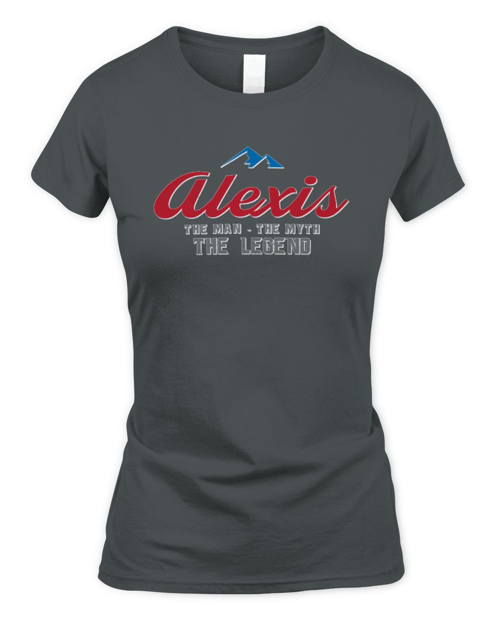 The Man The Myth The Legend Coors Light Beer T-Shirt ALEXIS M1-S84 / Women's Standard T-Shirt / charcoal