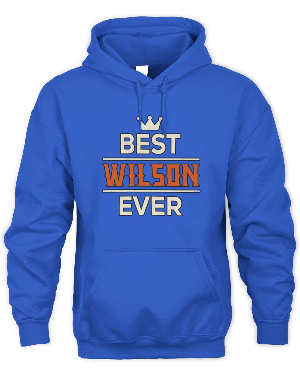Best Your Name With Crown Shirt WILSON M1-59 / Unisex Hoodie / royal