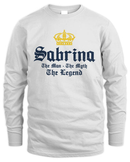 The Man The Myth The Legend Corona Beer T-Shirt SABRINA M1-S83 / Men's Long Sleeved T-Shirt / white