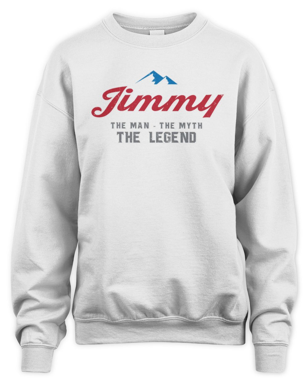 The Man The Myth The Legend Coors Light Beer T-Shirt JIMMY M1-S84 / Unisex Sweatshirt / white