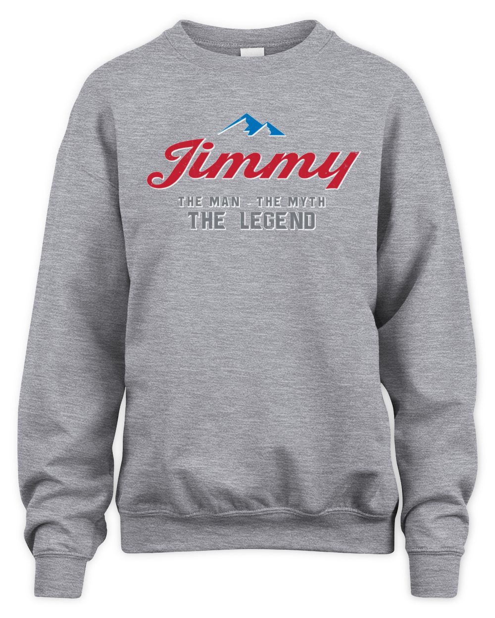 The Man The Myth The Legend Coors Light Beer T-Shirt JIMMY M1-S84 / Unisex Sweatshirt / sport grey