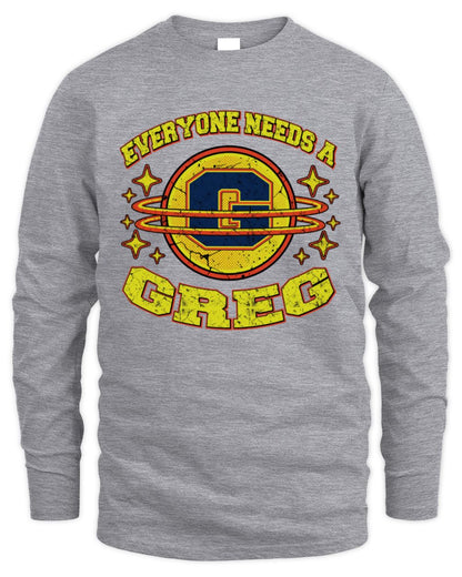Everyone Needs a Your Name Shirt GREG M1-76 / Men's Long Sleeved T-Shirt / royal