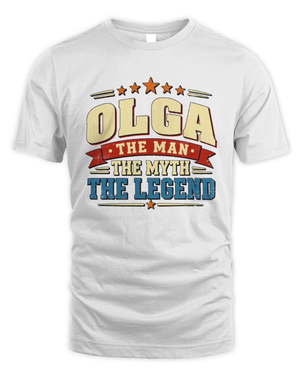 The Man The Myth The Legend Ribbon Vintage T-Shirt OLGA M1-56 / Unisex Standard T-Shirt / white