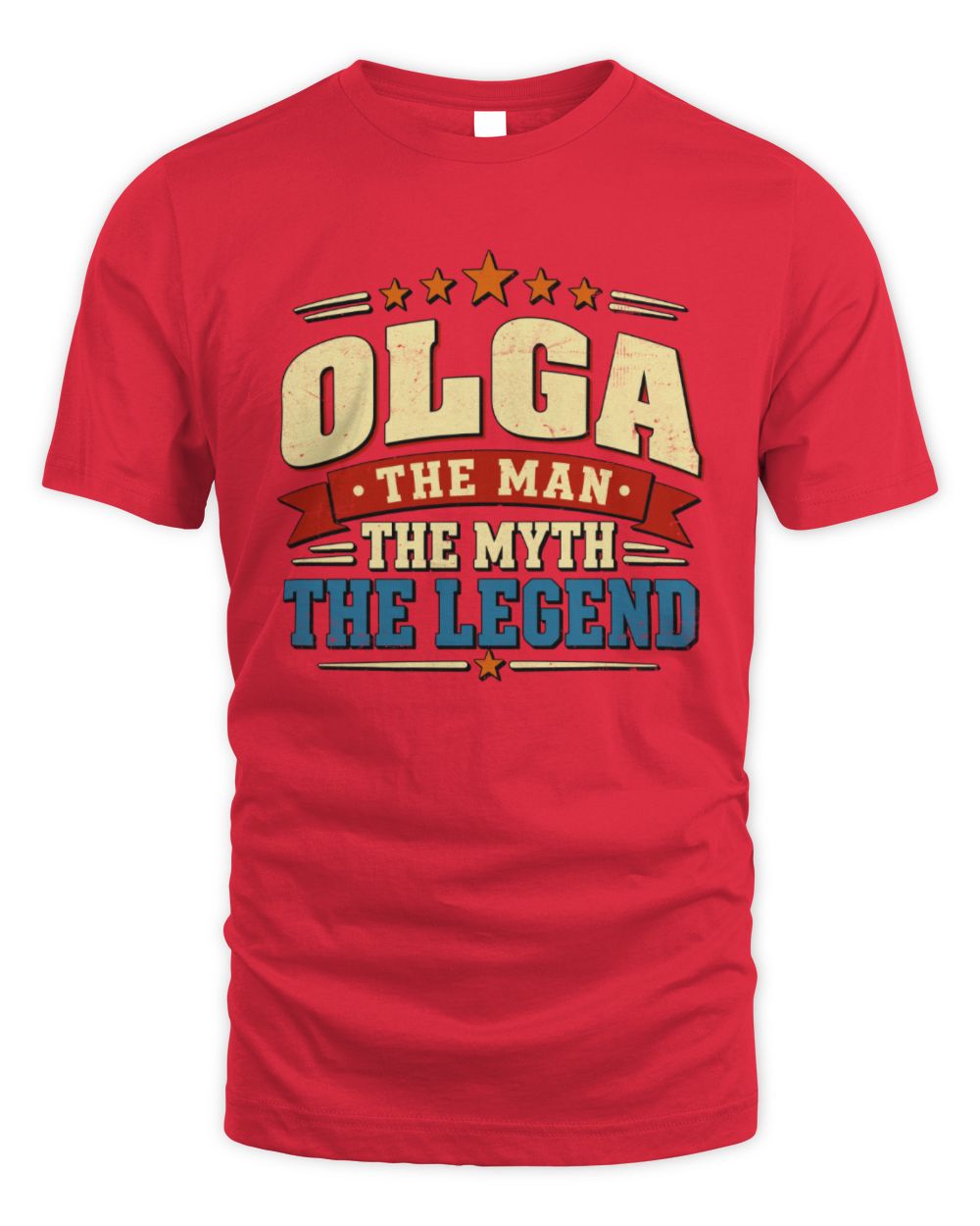 The Man The Myth The Legend Ribbon Vintage T-Shirt OLGA M1-56 / Unisex Standard T-Shirt / red