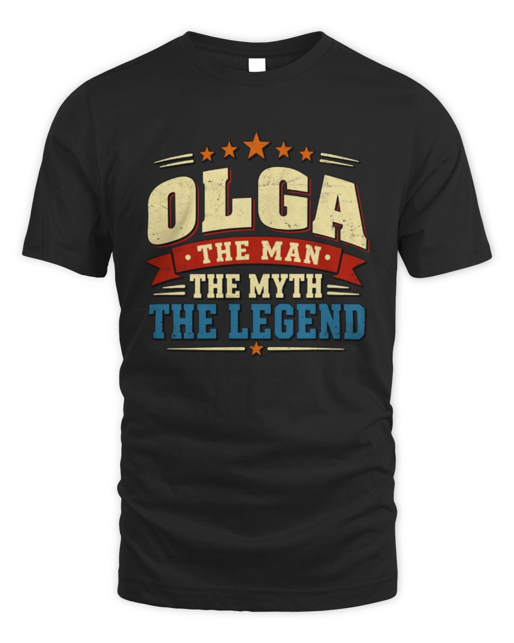 The Man The Myth The Legend Ribbon Vintage T-Shirt OLGA M1-56 / Unisex Standard T-Shirt / black