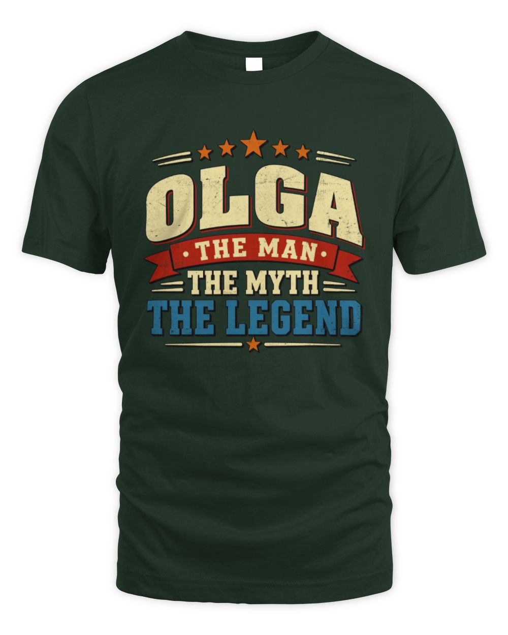The Man The Myth The Legend Ribbon Vintage T-Shirt OLGA M1-56 / Unisex Standard T-Shirt / forest green