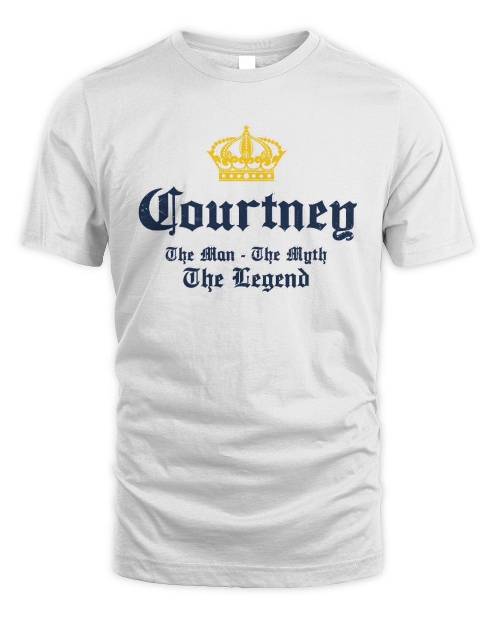 The Man The Myth The Legend Corona Beer T-Shirt COURTNEY M1-S83 / Unisex Standard T-Shirt / white