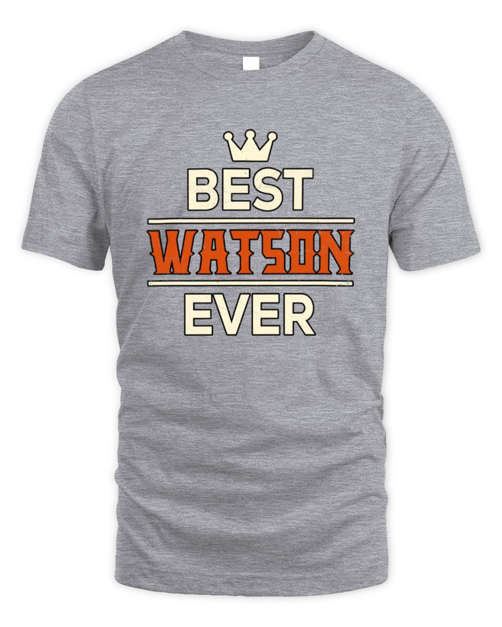 Best Your Name With Crown Shirt WATSON M1-59 / Unisex Standard T-Shirt / sport grey