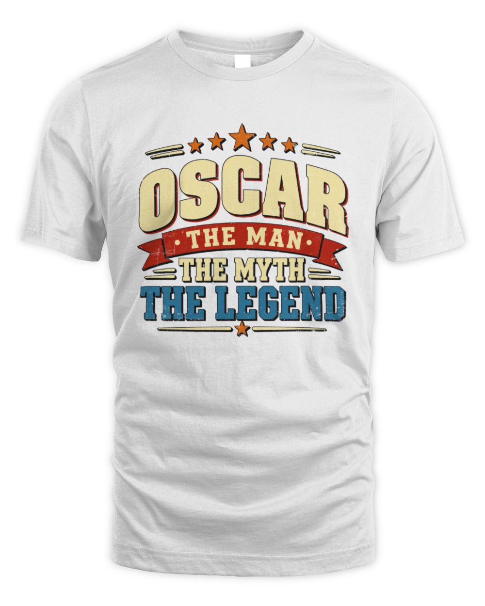 The Man The Myth The Legend Ribbon Vintage T-Shirt OSCAR M1-56 / Unisex Standard T-Shirt / white