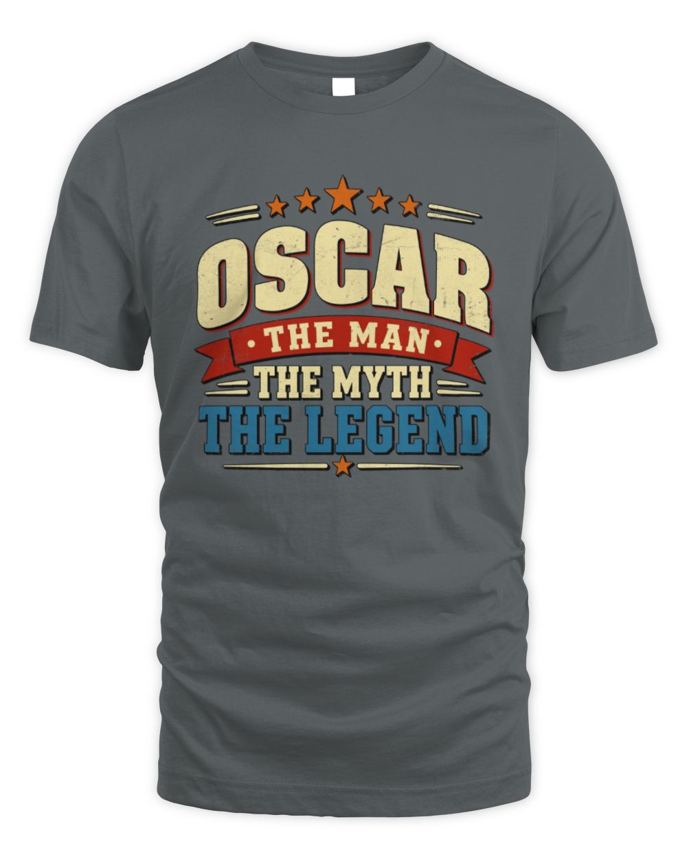 The Man The Myth The Legend Ribbon Vintage T-Shirt OSCAR M1-56 / Unisex Standard T-Shirt / charcoal