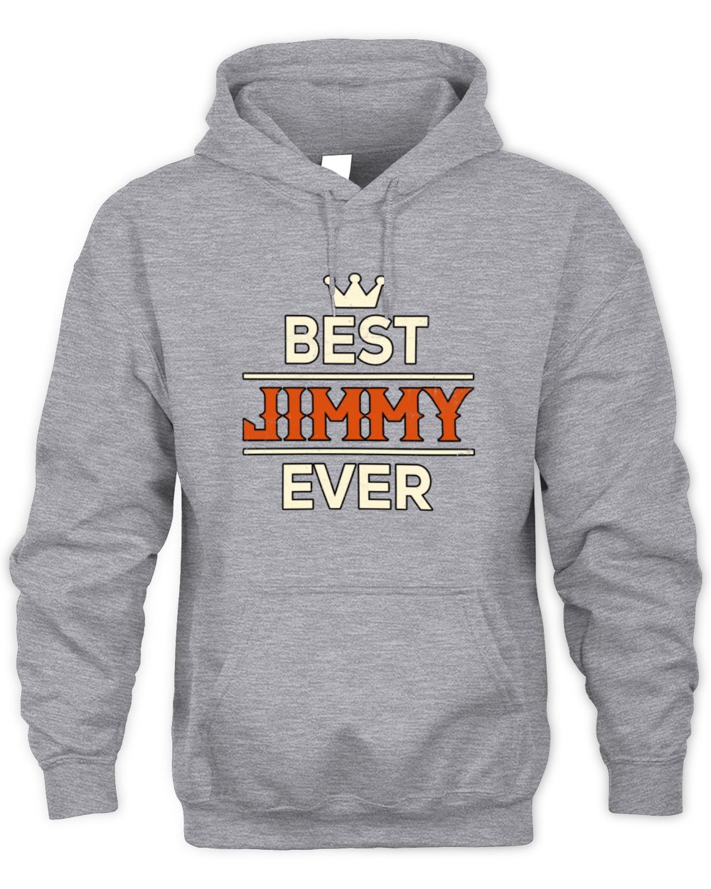 Best Your Name With Crown Shirt JIMMY M1-59 / Unisex Hoodie / sport grey