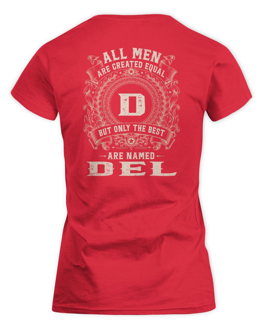 All Men Are Created Equal Cool Logo Shirt DEL M1-60 / Women's Standard T-Shirt / red