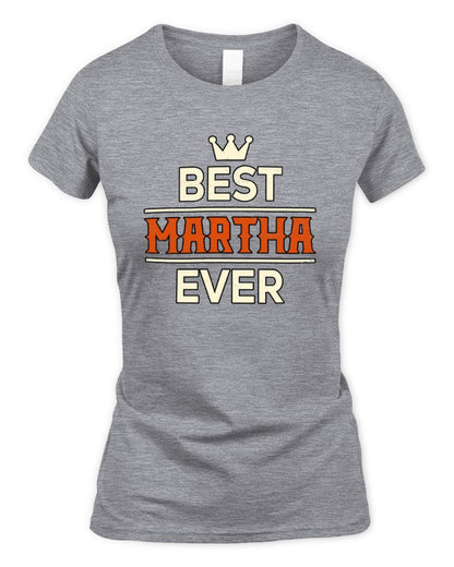Best Your Name With Crown Shirt MARTHA M1-59 / Women's Standard T-Shirt / sport grey