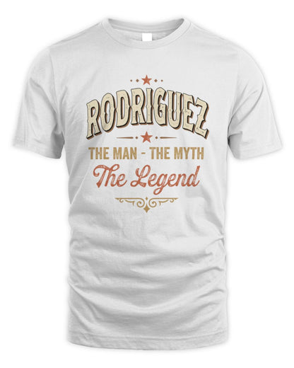 I'm Name I'm Not Rude I Just Have The Balls Funny T-Shirt RODRIGUEZ M1-77 / Unisex Standard T-Shirt / white