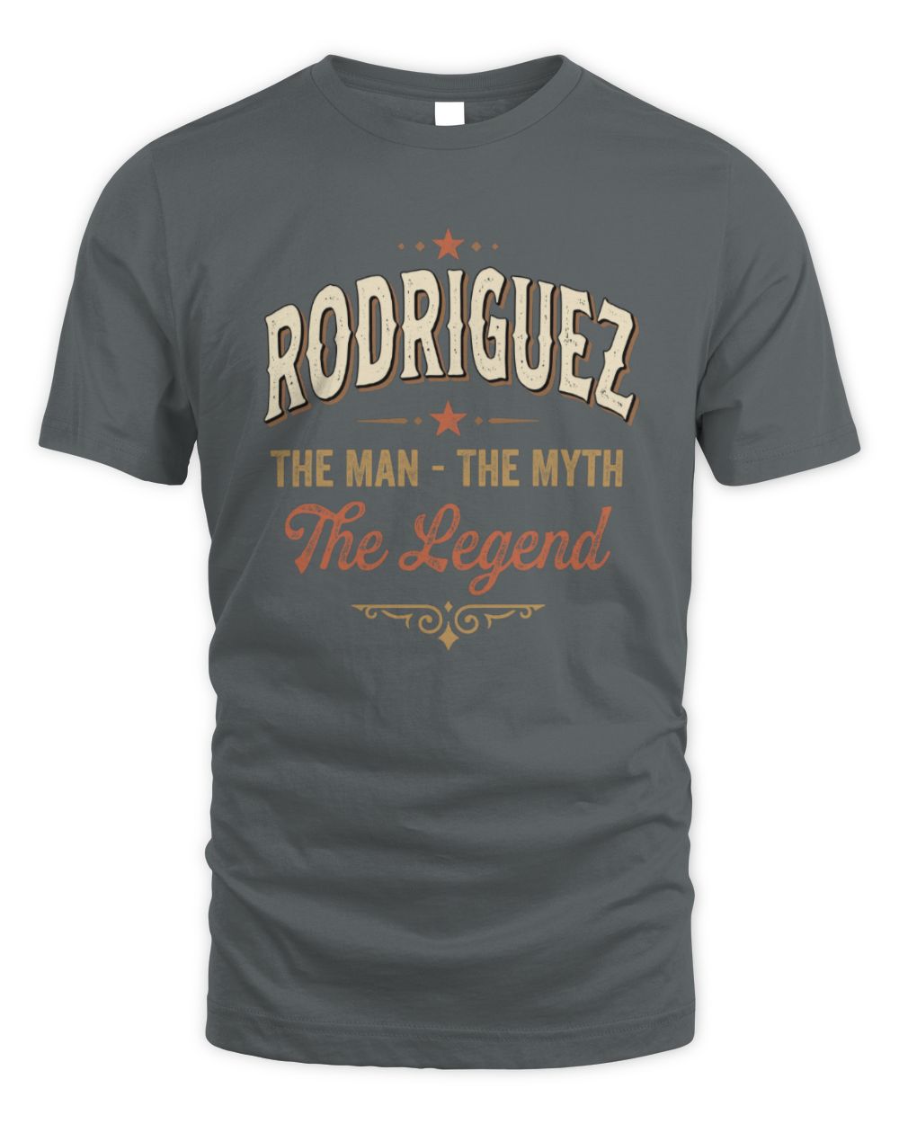 I'm Name I'm Not Rude I Just Have The Balls Funny T-Shirt RODRIGUEZ M1-77 / Unisex Standard T-Shirt / charcoal