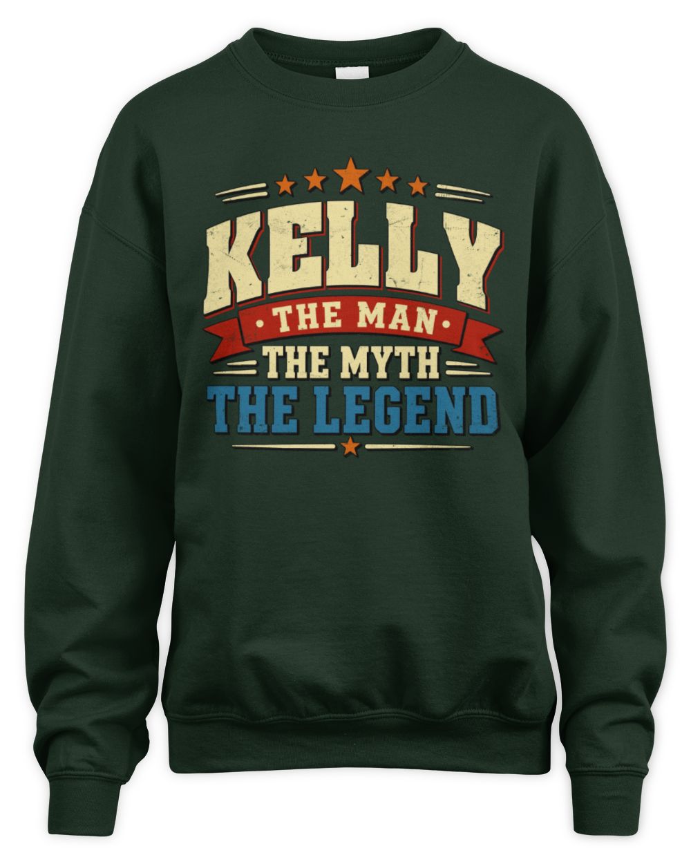 The Man The Myth The Legend Ribbon Vintage T-Shirt KELLY M1-56 / Unisex Sweatshirt / forest green