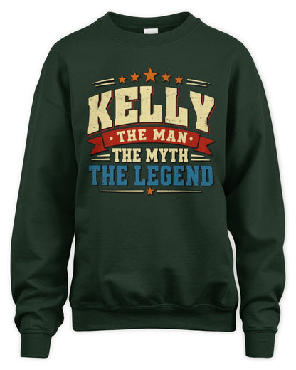 The Man The Myth The Legend Ribbon Vintage T-Shirt KELLY M1-56 / Unisex Sweatshirt / forest green