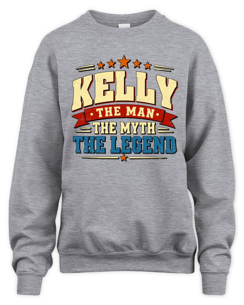 The Man The Myth The Legend Ribbon Vintage T-Shirt KELLY M1-56 / Unisex Sweatshirt / sport grey