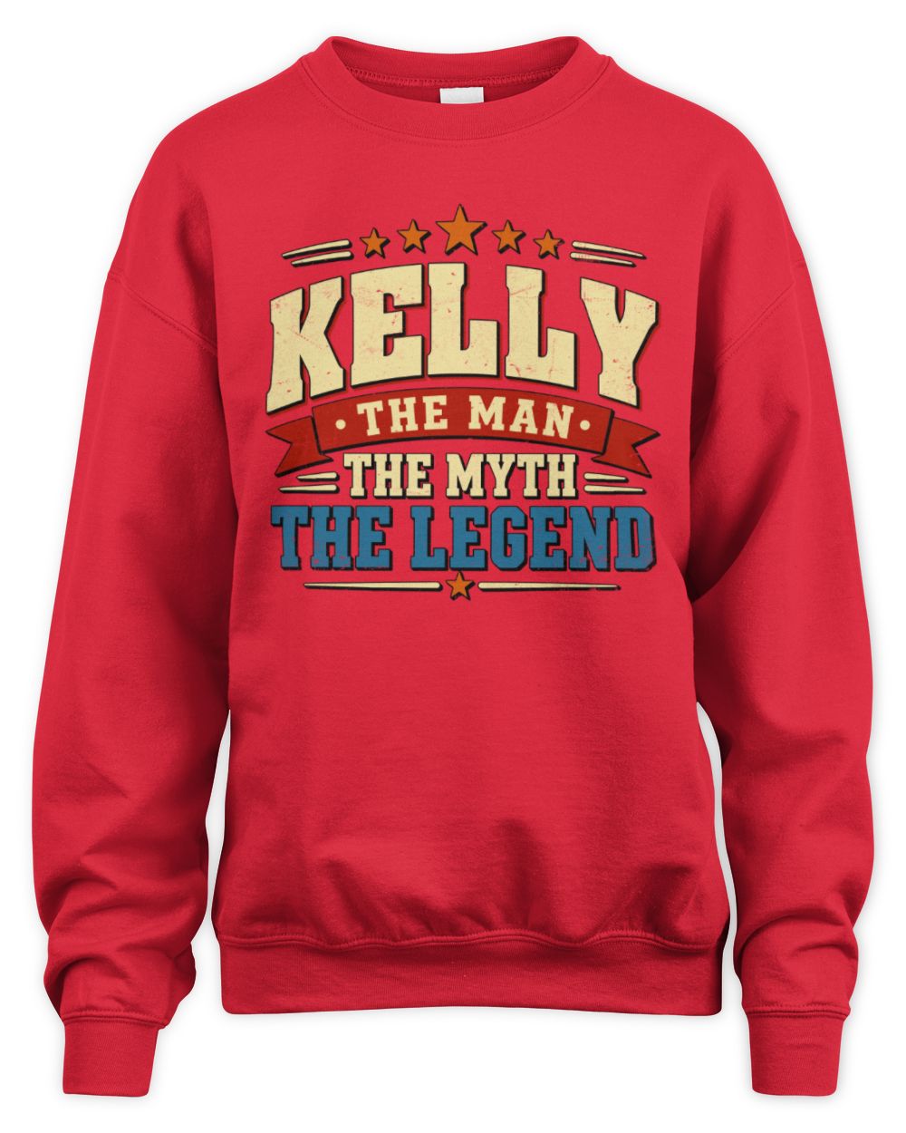 The Man The Myth The Legend Ribbon Vintage T-Shirt KELLY M1-56 / Unisex Sweatshirt / red