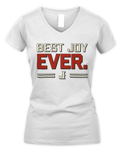 Best Your Name Ever Cool Shirt JOY M1-58 / Women's V-Neck T-Shirt / white
