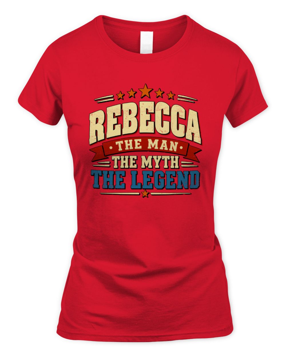 The Man The Myth The Legend Ribbon Vintage T-Shirt REBECCA M1-56 / Women's Standard T-Shirt / red