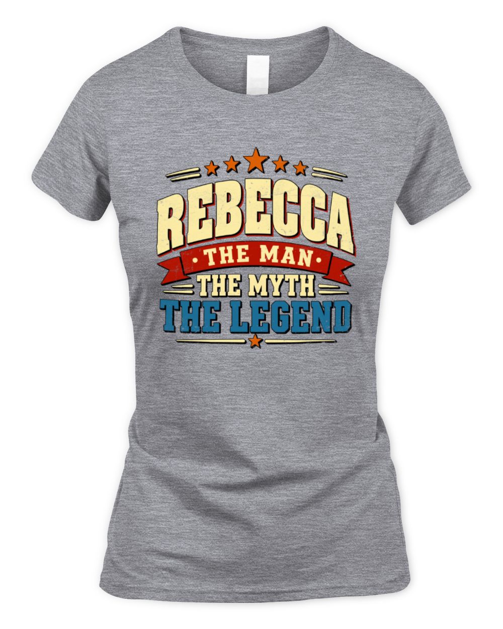 The Man The Myth The Legend Ribbon Vintage T-Shirt REBECCA M1-56 / Women's Standard T-Shirt / sport grey