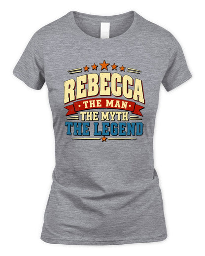 The Man The Myth The Legend Ribbon Vintage T-Shirt REBECCA M1-56 / Women's Standard T-Shirt / sport grey