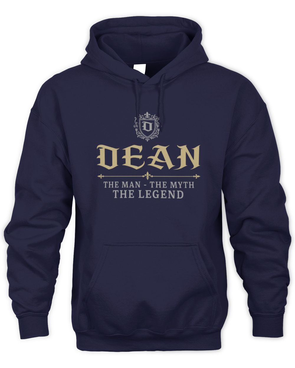 The Man The Myth The Legend Western Shirt DEAN M1-78 / Unisex Hoodie / navy