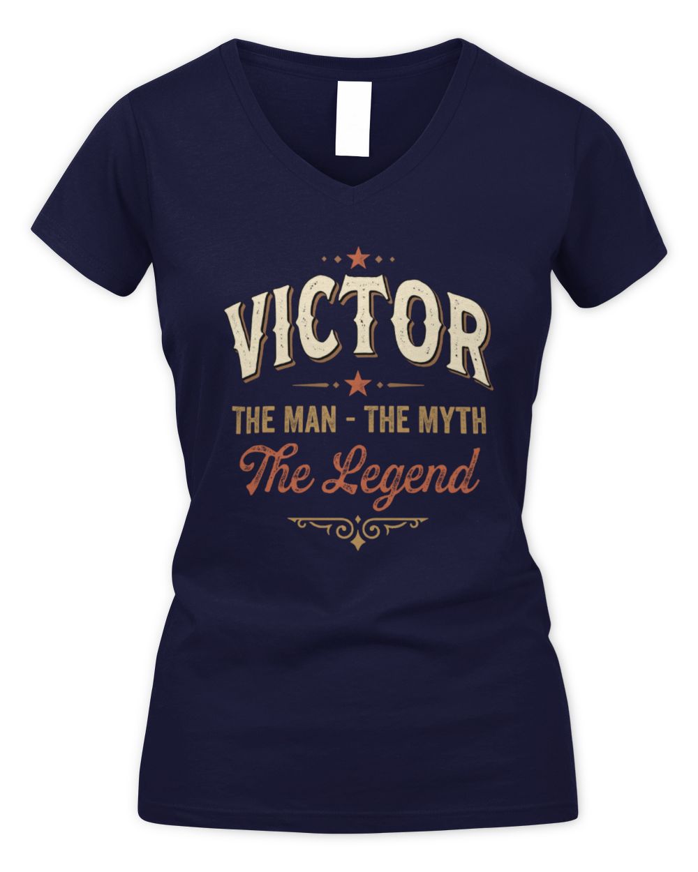 I'm Name I'm Not Rude I Just Have The Balls Funny T-Shirt VICTOR M1-77 / Women's V-Neck T-Shirt / navy