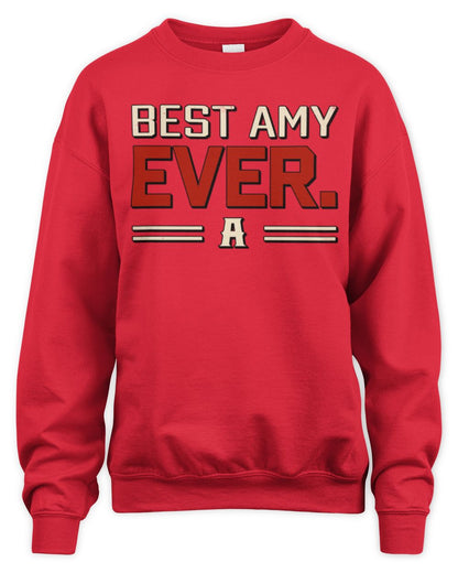 Best Your Name Ever Cool Shirt AMY M1-58 / Unisex Sweatshirt / red
