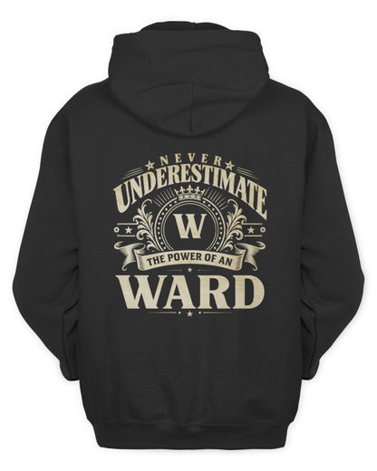 Never Underestimate Your Name Luxury Logo Shirt WARD M1-63 / Unisex Hoodie / black