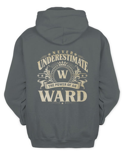 Never Underestimate Your Name Luxury Logo Shirt WARD M1-63 / Unisex Hoodie / charcoal