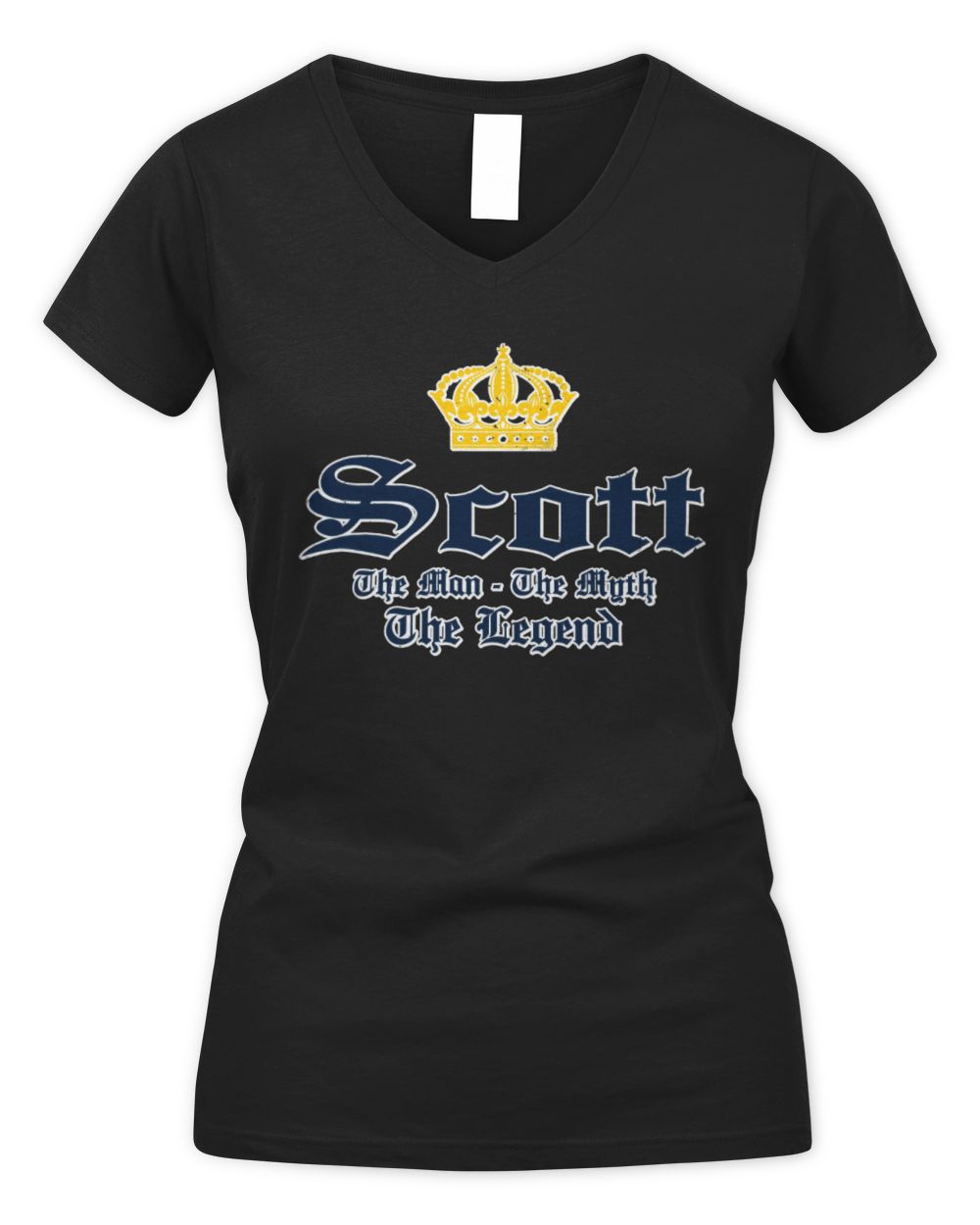 The Man The Myth The Legend Corona Beer T-Shirt SCOTT M1-S83 / Women's V-Neck T-Shirt / black